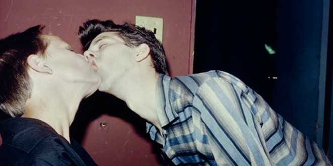 Philippe-H.-and-Suzanne-Kissing-at-Euthanasia,-New-York-City1981